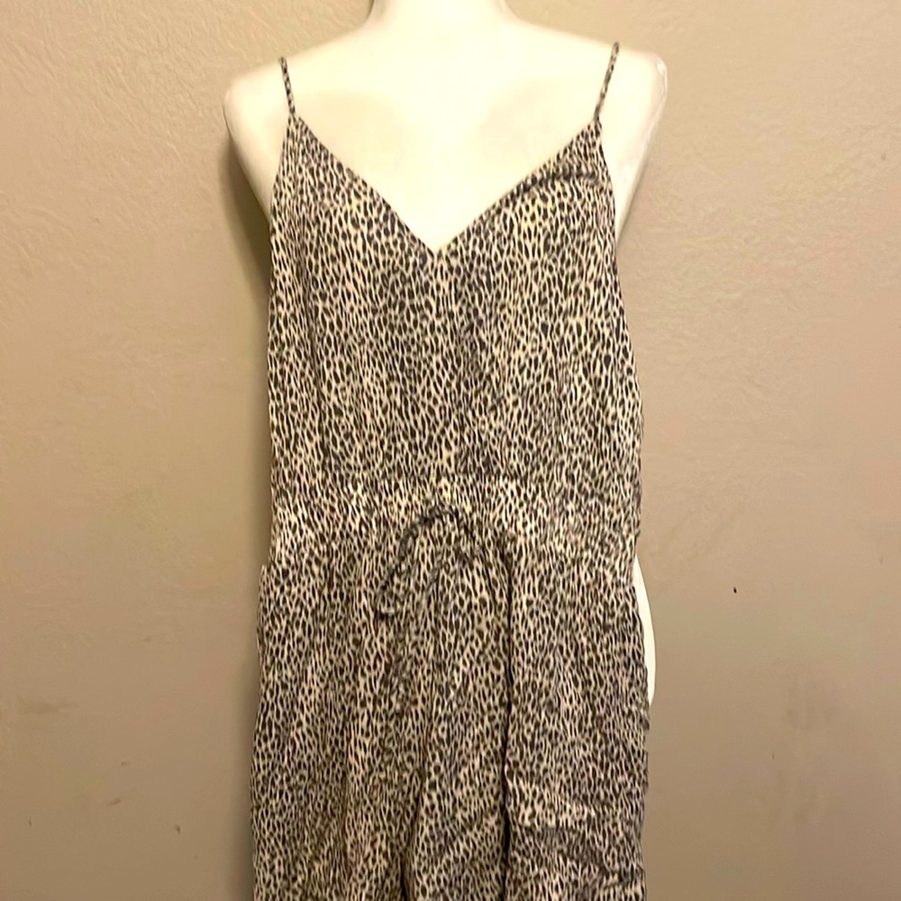 Animal print romper